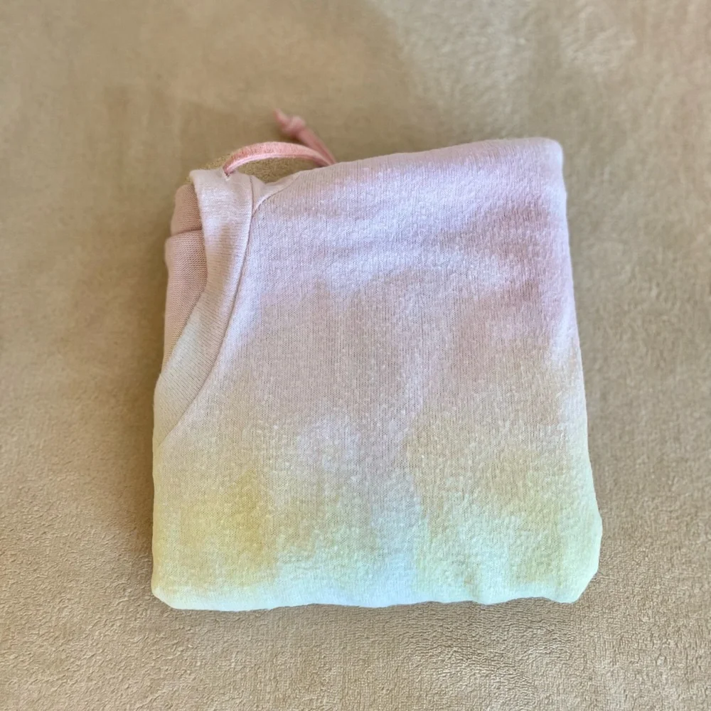 Theo and Spence Hooded Tie Dye Rainbow Sweater - Size M - Picture 13 of 15